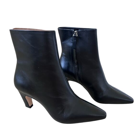 EVERLANE Women's The Short Banana Leather Boot in Black-Size 9 - Picture 4 of 8